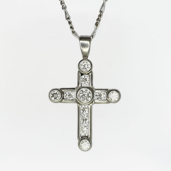 Diamond Set Cross Pendant