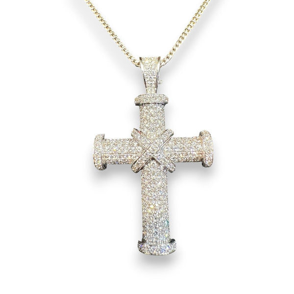 Theo Fennell 2.88ct Diamond Cross Pendant in 18ct White Gold