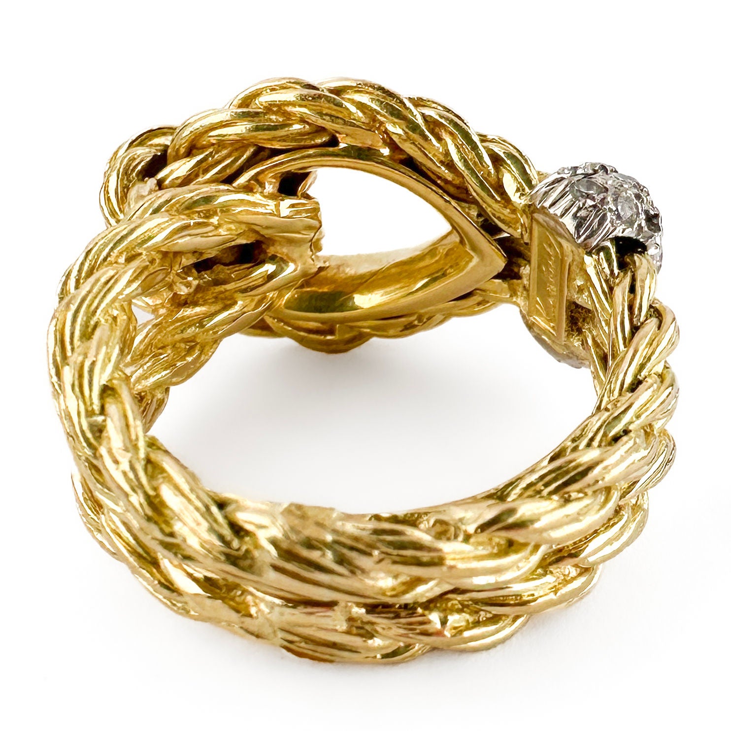 Kutchinsky Diamond Rope Knot Ring