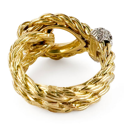 Kutchinsky Diamond Rope Knot Ring