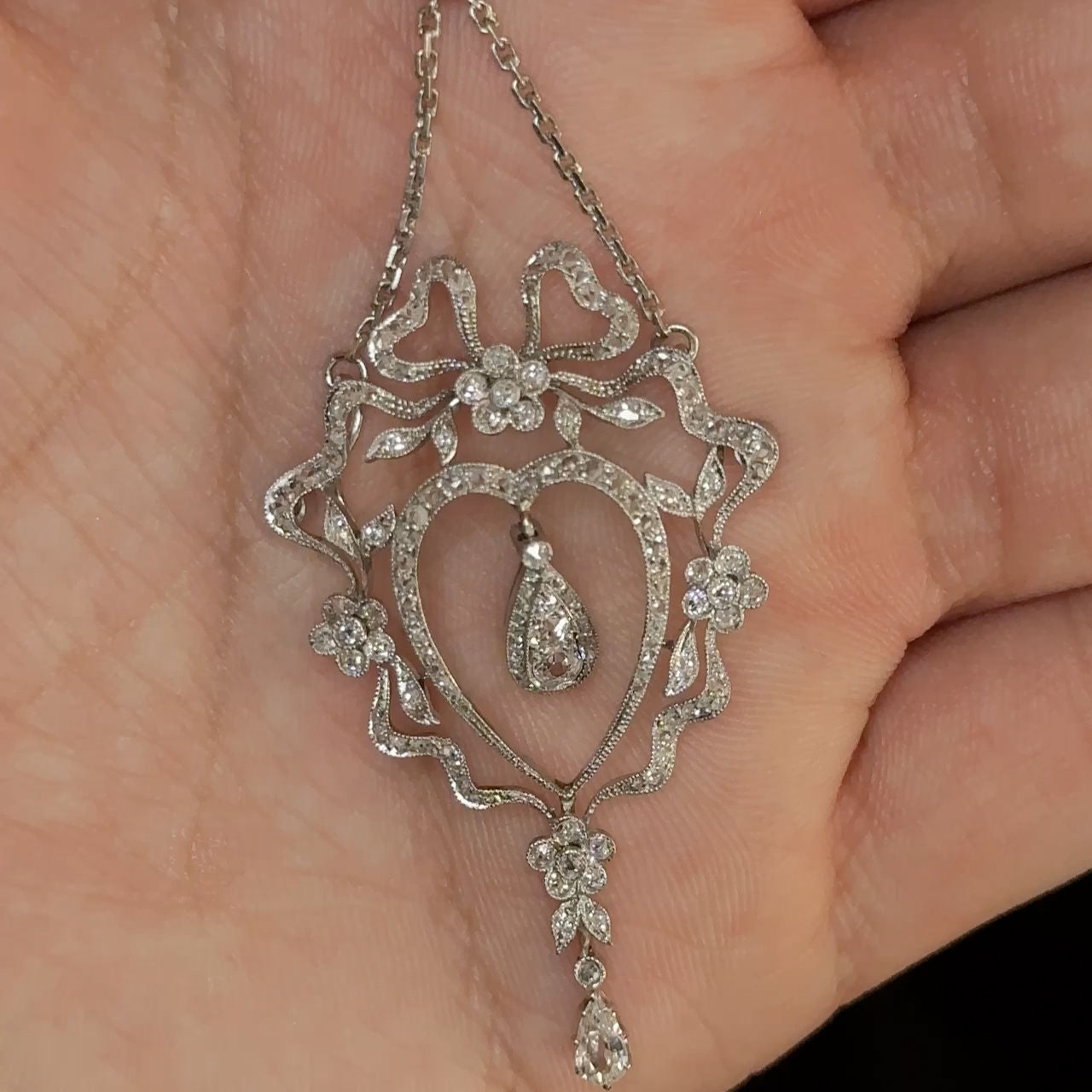 Belle Epoque Diamond Heart Pendant