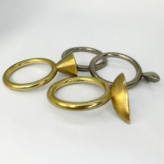 Louise O'neill 4 Tourmaline Stacking Rings