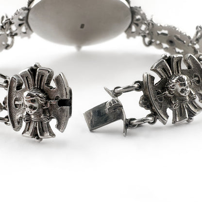 Art Nouveau Antique Silver Bracelet by Georg Adam Scheid