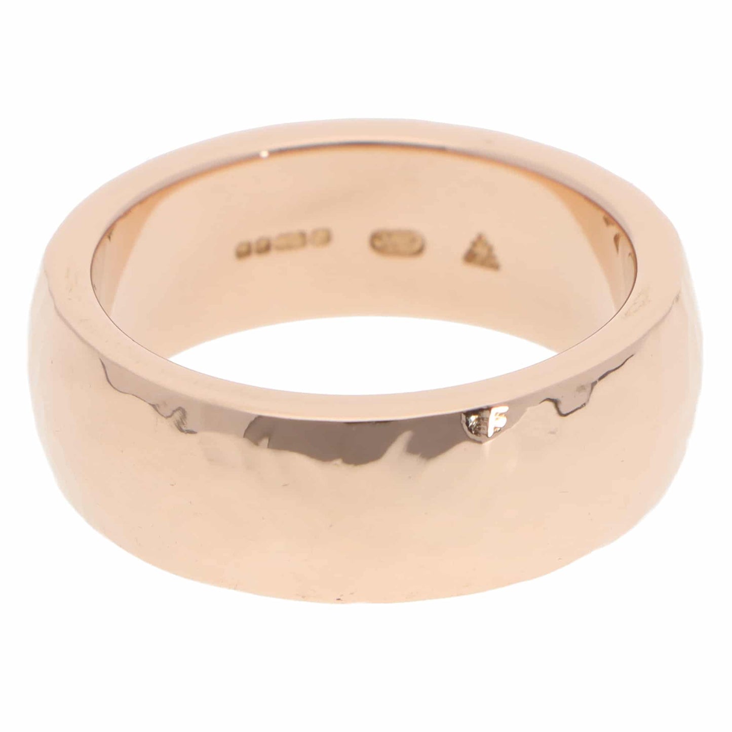 Vintage Stephen Webster Black Diamond Set 18ct Rose Gold Wedding Band Ring