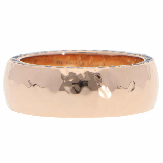 Vintage Stephen Webster Black Diamond Set 18ct Rose Gold Wedding Band Ring