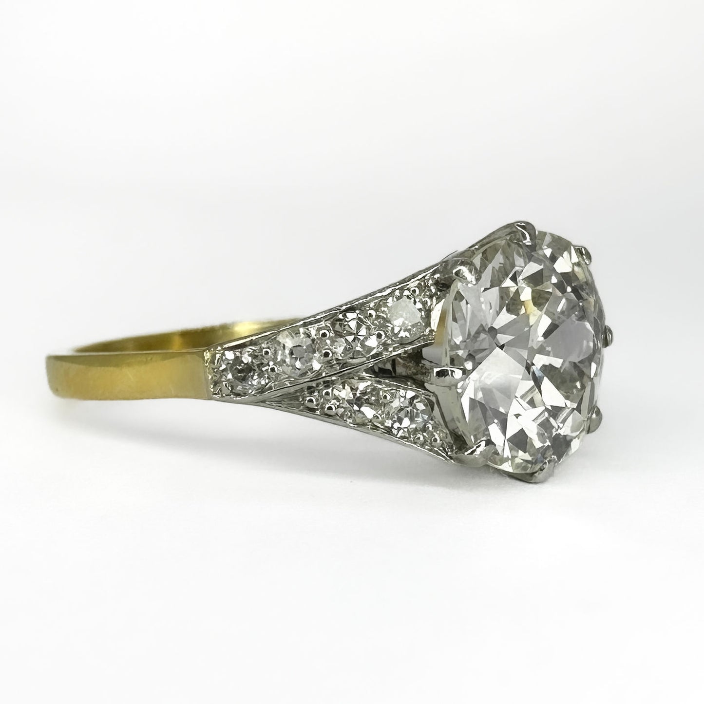 Art Deco 2.17ct Solitaire Diamond Ring