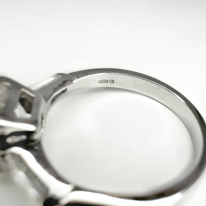 Antique Art Deco Single Stone Old Mine Cushion Diamond Engagement Ring, 2.20cts