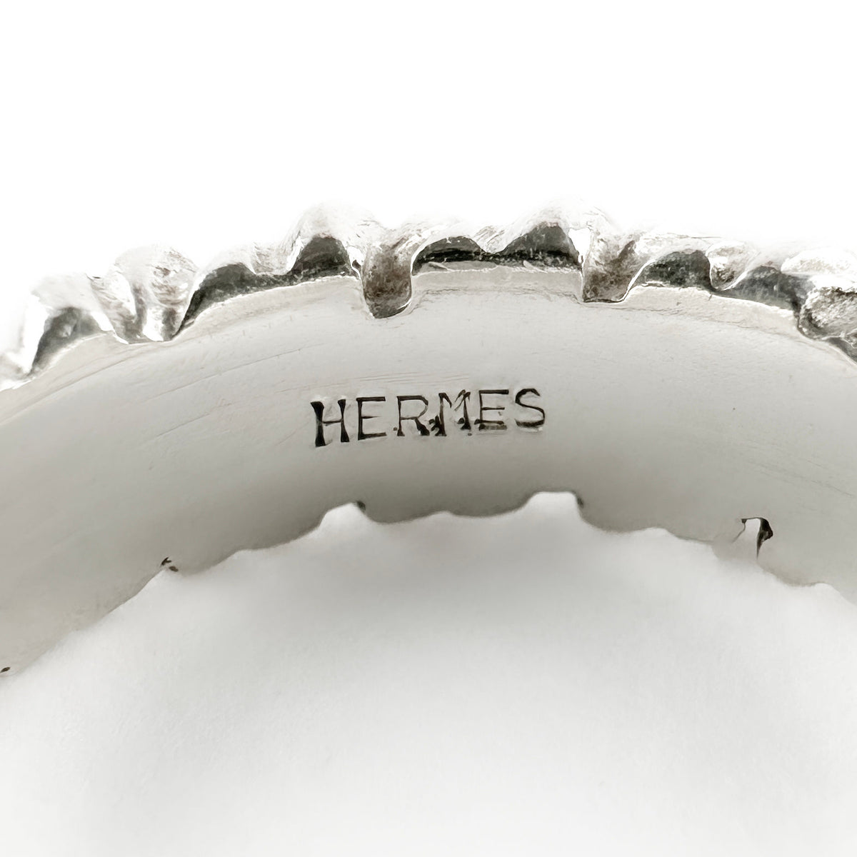 Vintage Hermès Torsade Silver Ring by Vachey