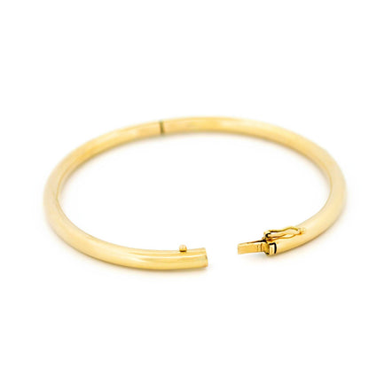 Vintage Diamond Set 14ct Yellow Gold Bangle Bracelet