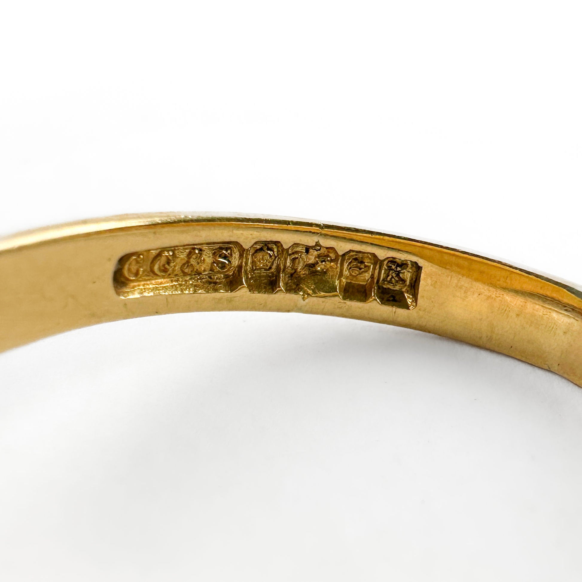 Edwardian Antique 18ct Yellow Gold Signet Ring, Birmingham 1909