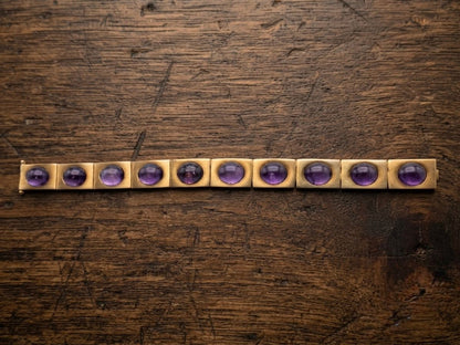 Victorian Amethyst Riviere 18 KT Bracelet