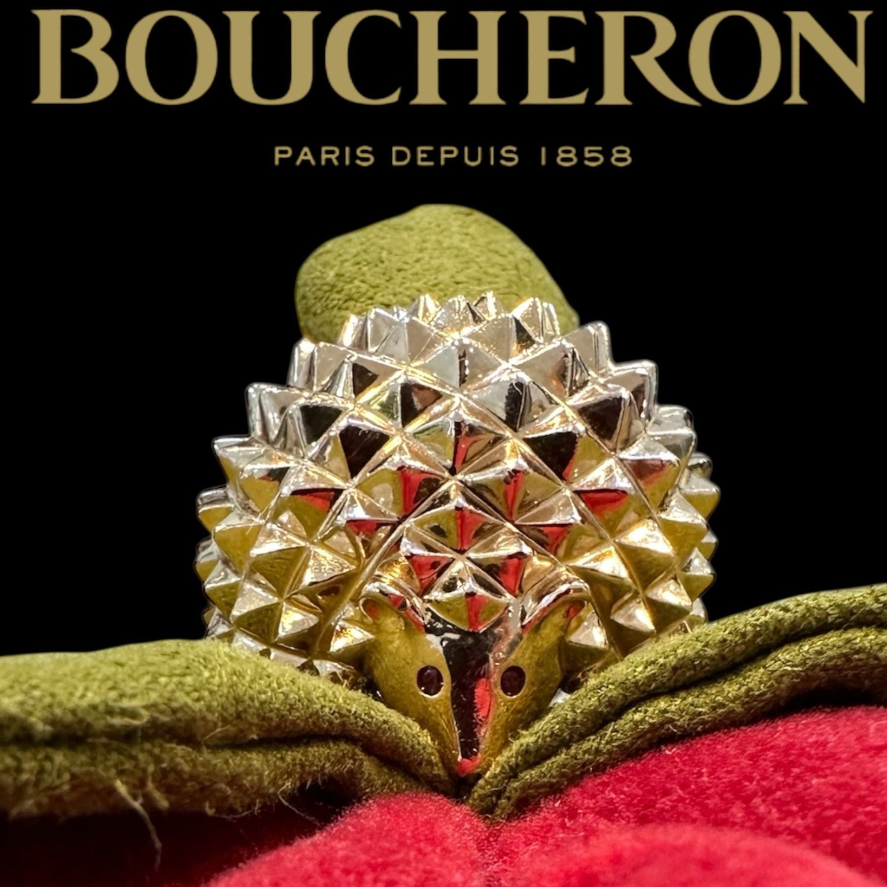 Vintage Boucheron Hans The Hedgehog Gold Statement Ring