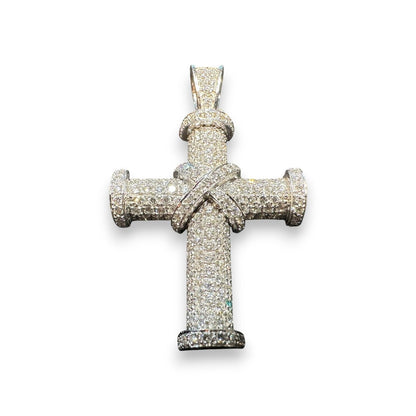 Theo Fennell 2.88ct Diamond Cross Pendant in 18ct White Gold