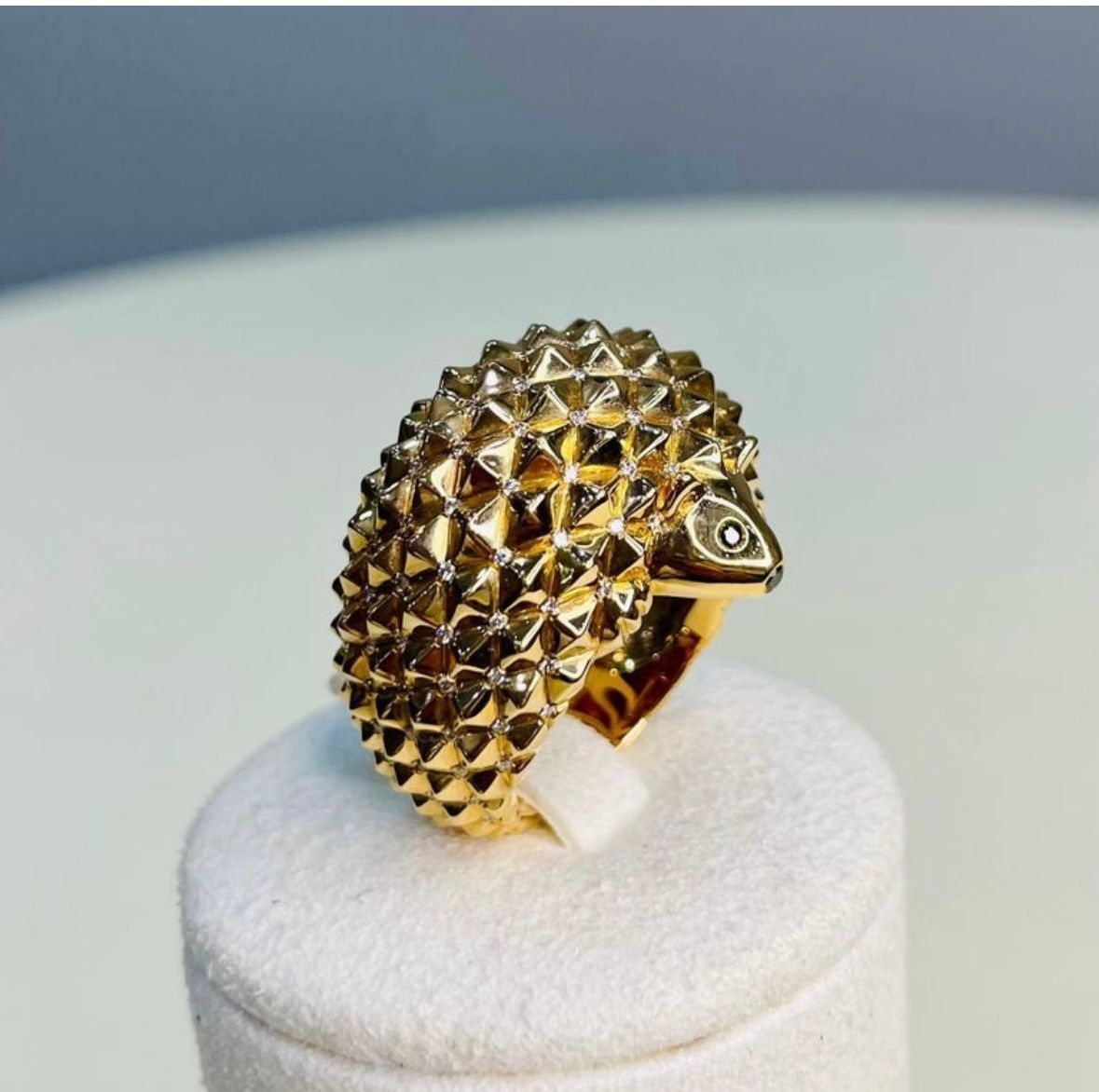 Vintage Boucheron Hans The Hedgehog Gold Statement Ring
