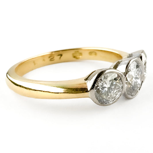 Millennium 1.27 ct 3 Stone Diamond Engagement Ring