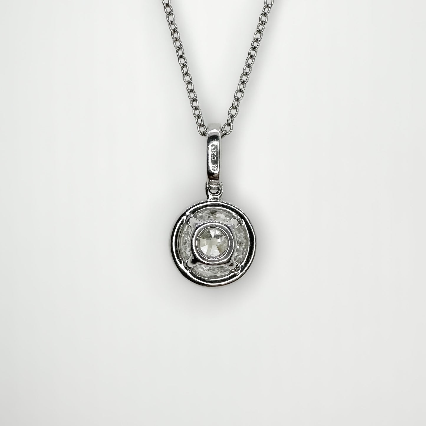 1.58ct Halo Diamond Pendant