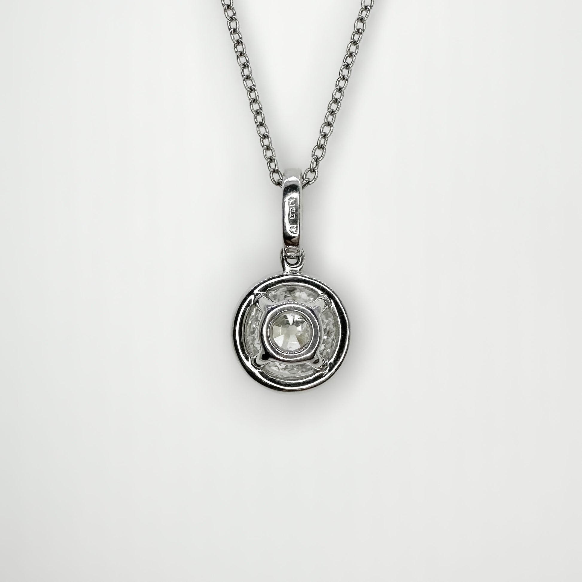 1.58ct Halo Diamond Pendant