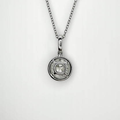 1.58ct Halo Diamond Pendant
