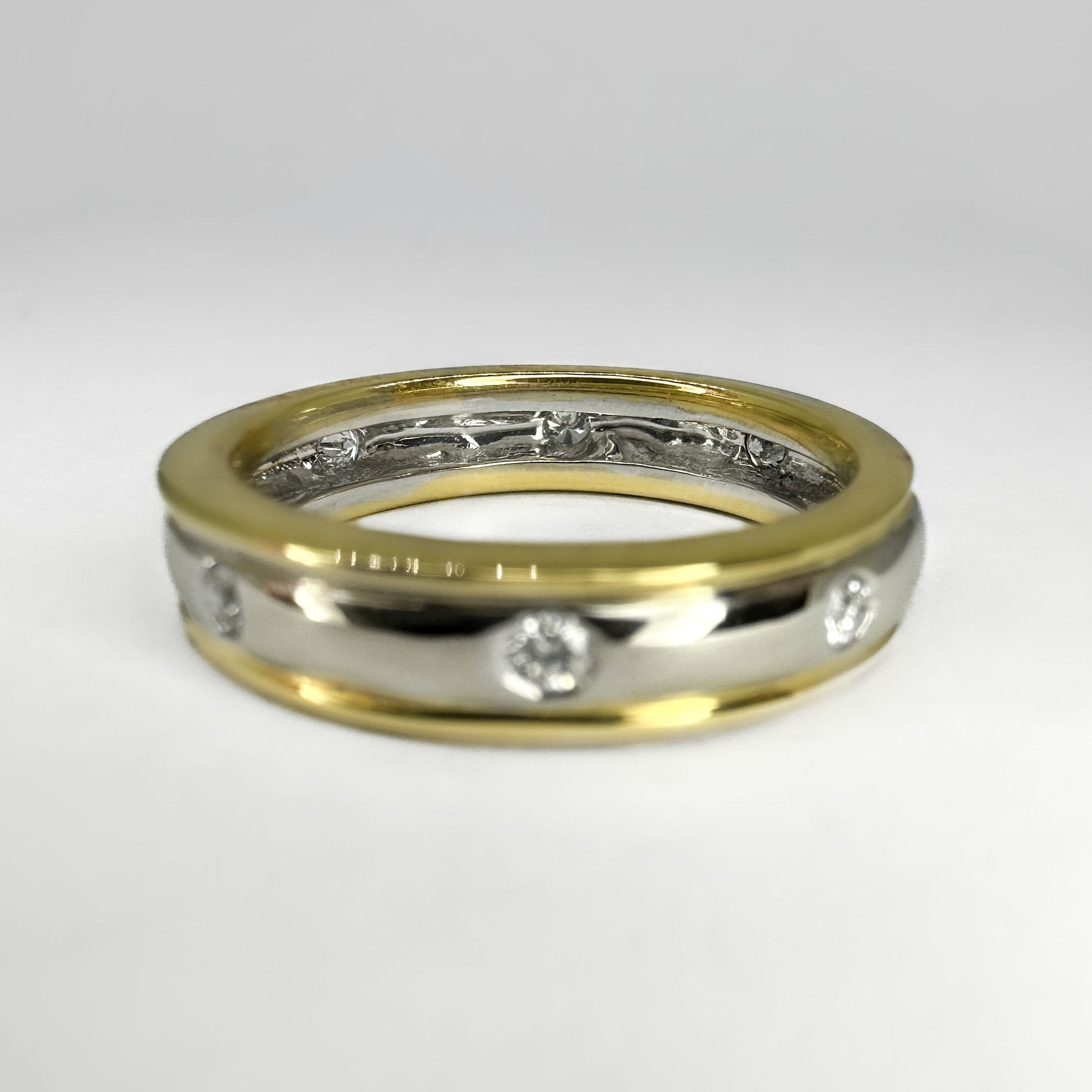 Diamond Set Wedding Band Ring