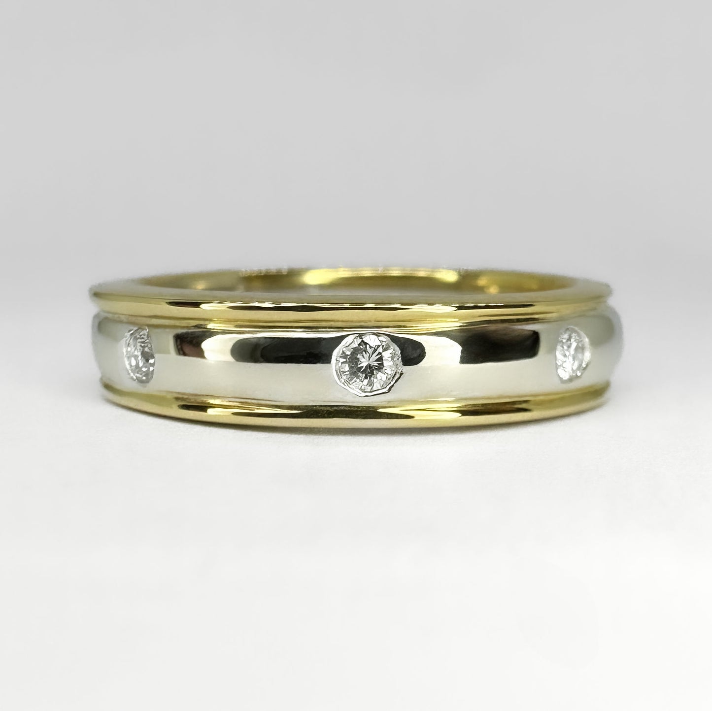 Diamond Set Wedding Band Ring