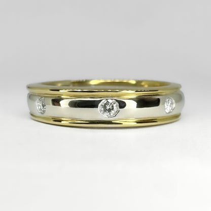 Diamond Set Wedding Band Ring