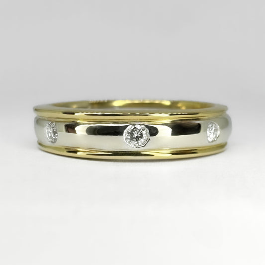 Diamond Set Wedding Band Ring