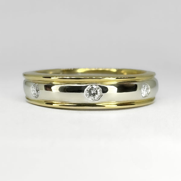 Diamond Set Wedding Band Ring