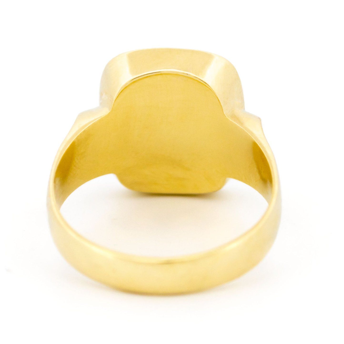 Vintage Carnelian Armorial Intaglio Signet Ring
