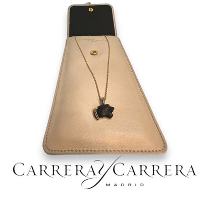 Carrera Y Carrera Onyx Panther Pendant with Diamond Eye