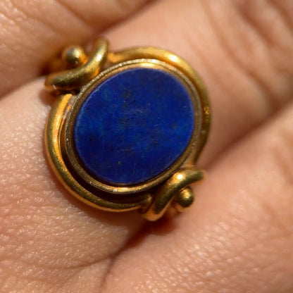 Lapis Lazuli Signet Ring Gifted By Prince Alfred, Son of Queen Victoria 1861