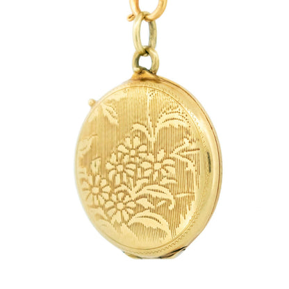 14k Memorial Hair Locket 13829-8228