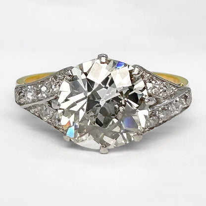 Art Deco 2.17ct Solitaire Diamond Ring