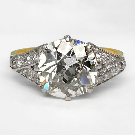 Art Deco 2.17ct Solitaire Diamond Ring