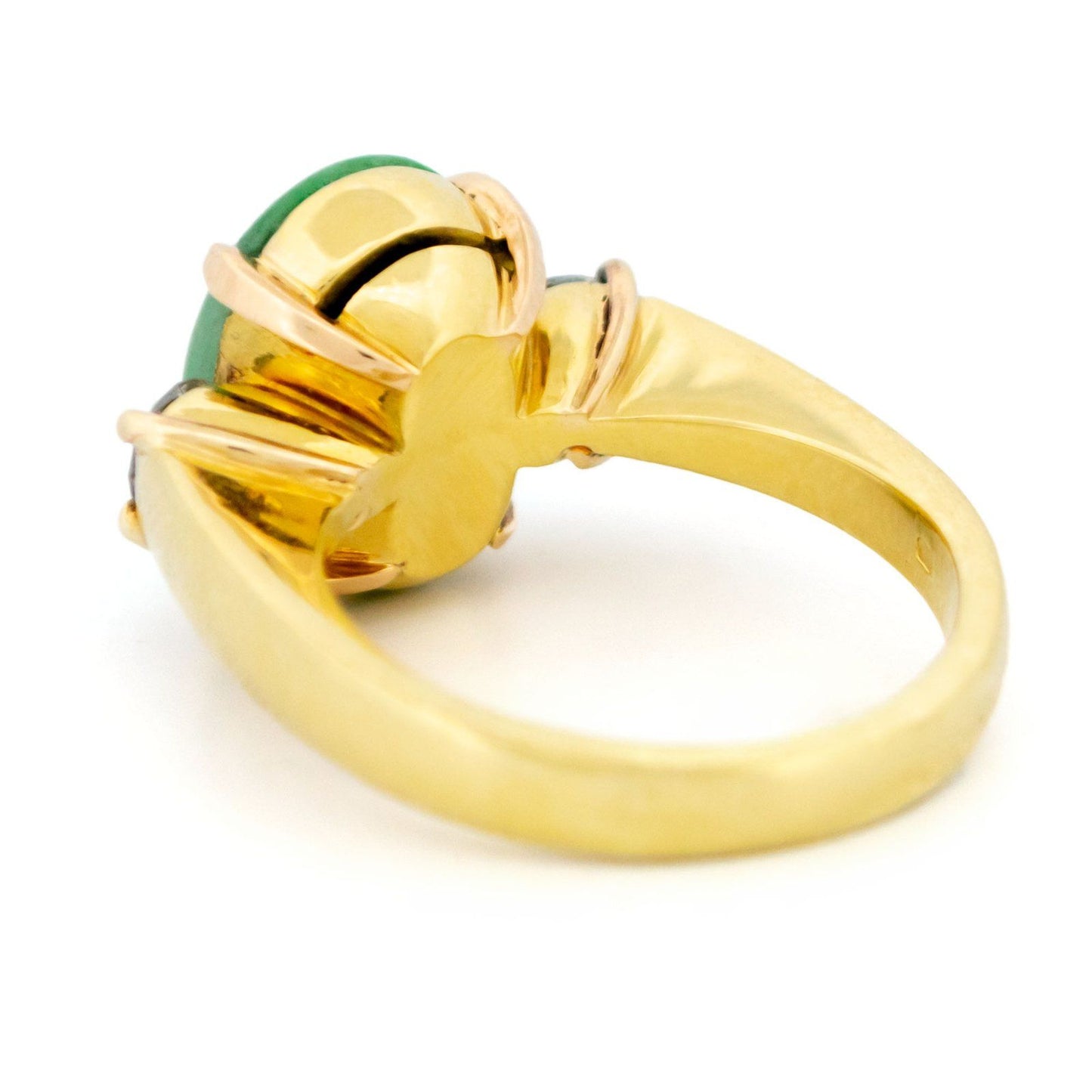 Diamond Jade 18k Trilogy Ring 18228-9472