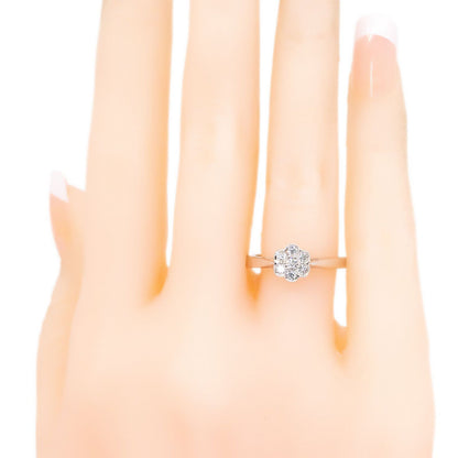 18 Carat White Gold Brilliant Cut Diamond Daisy Cluster Ring, 0.25 Carat