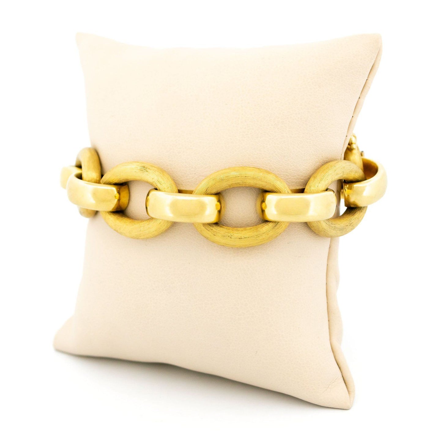 Vintage 14ct Gold Fancy Cable Link Bracelet by Schaap and Citroen