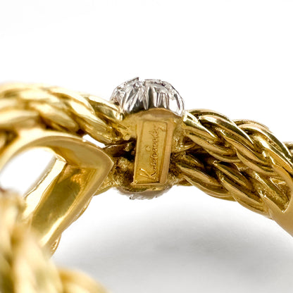 Kutchinsky Diamond Rope Knot Ring