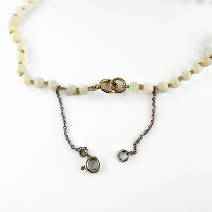 Edwardian Antique Opal Bead Necklace
