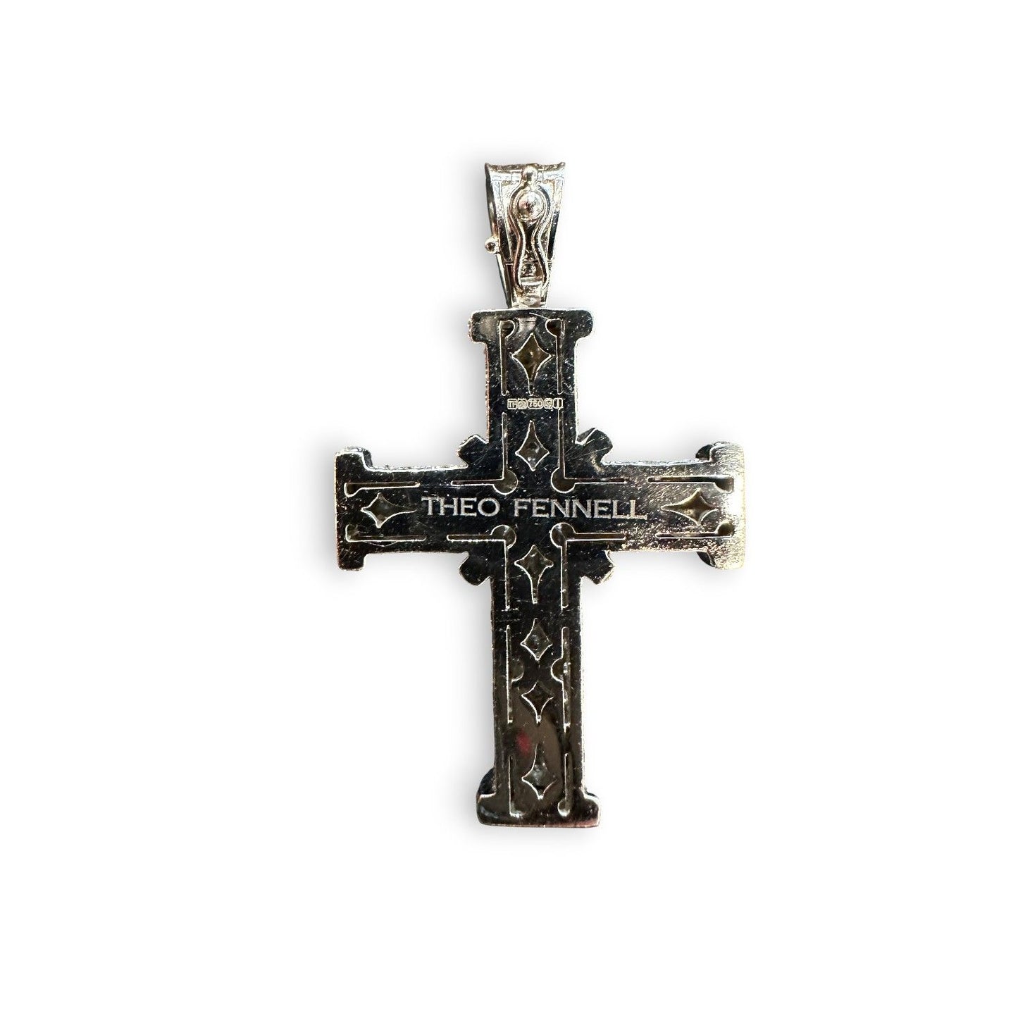 Theo Fennell 2.88ct Diamond Cross Pendant in 18ct White Gold