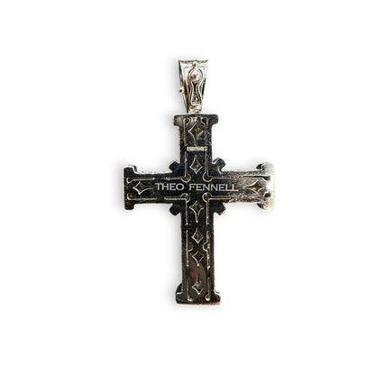 Theo Fennell 2.88ct Diamond Cross Pendant in 18ct White Gold