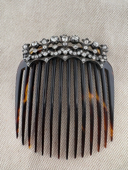 Victorian 5.0 Ct Diamond Brooch or Tiara Hair Comb, 1870 circa