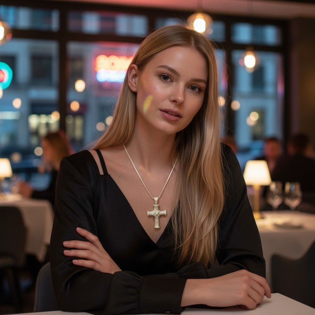 Theo Fennell 2.88ct Diamond Cross Pendant in 18ct White Gold