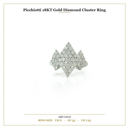 Picchiotti 18KT Gold Diamond Cluster Ring