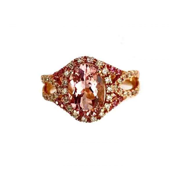 1.42ct Morganite Dress Ring,