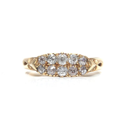 Antique Edwardian 18 ct Gold Old Cut Diamond Engagement Ring, Chester 1902