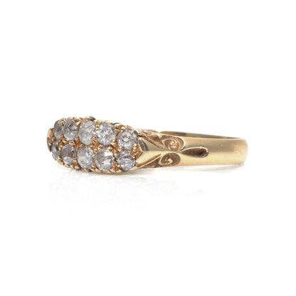 Antique Edwardian 18 ct Gold Old Cut Diamond Engagement Ring, Chester 1902
