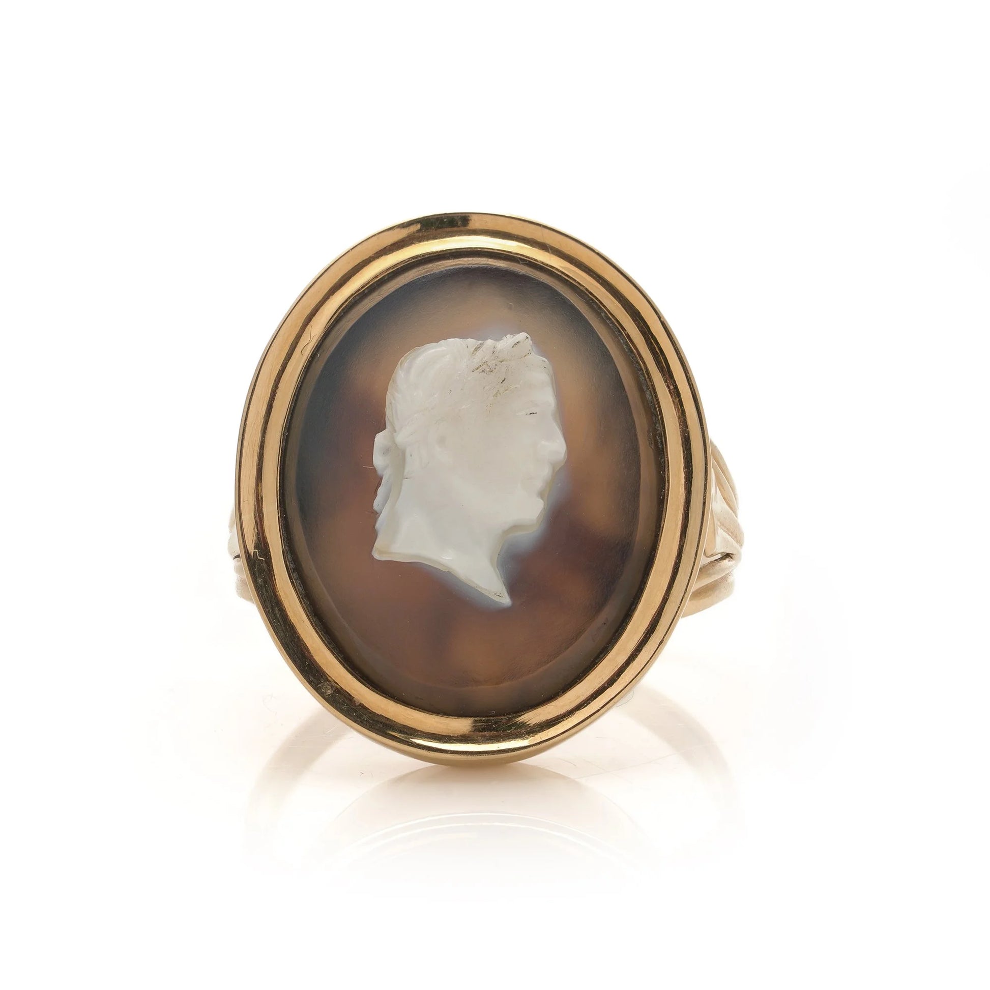 Antique Victorian 18 ct Gold Cameo Ring