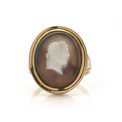 Antique Victorian 18 ct Gold Cameo Ring