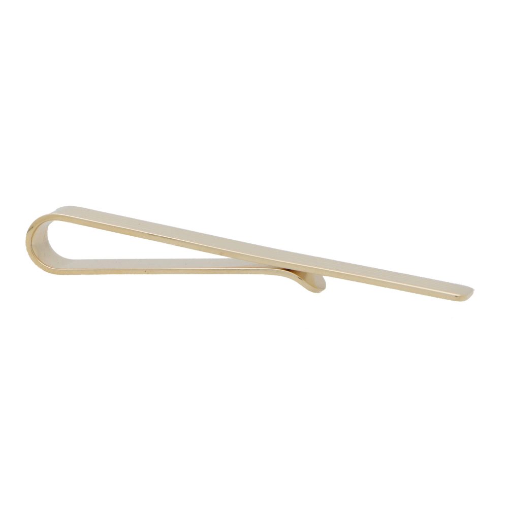 Modern Tie Clip In 9 Carat Yellow Gold