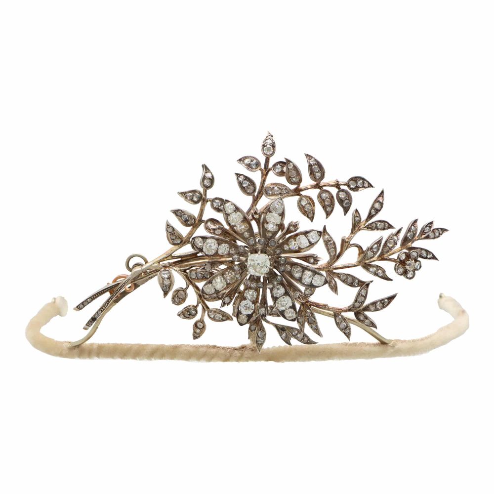 Victorian En Tremblant Diamond Tiara